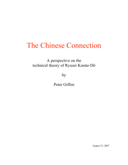 Peter Giffen technical essay.V2 - Ryusei Karate-Do