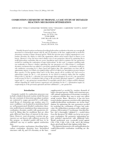 Combustion Chemistry of Propane: A Case