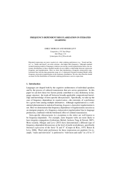FREQUENCY-DEPENDENT REGULARIZATION IN ITERATED