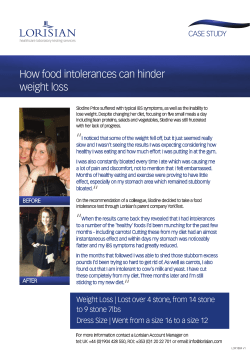 How food intolerances can hinder weight loss