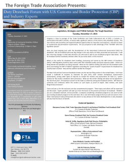 The Foreign Trade Association Presents: