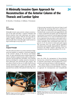 24 A Minimally Invasive Open Approach for Reconstruction of the