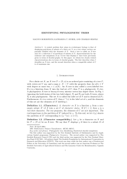 Identifying phylogenetic trees