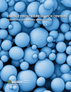 ENERGY FRONTIER RESEARCH CENTERS - NEES