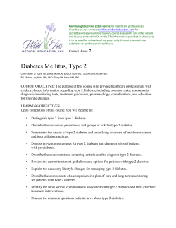 Diabetes Mellitus, Type 2 - Wild Iris Medical Education