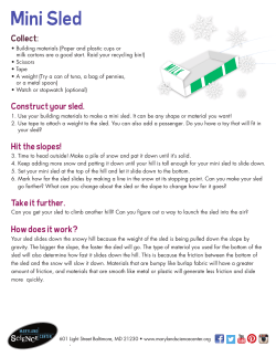 Build a Mini Sled