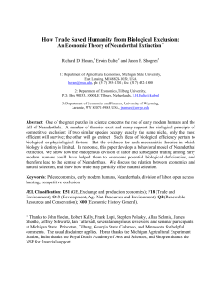 How Trade Saved Humanity from Biological Exclusion