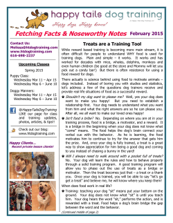 February 15 - Happy Tails Dog Training