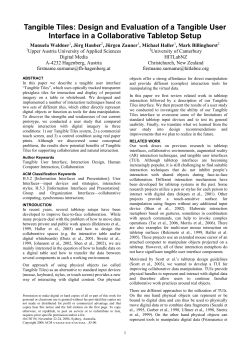 Tangible Tiles: Design and Evaluation of a
