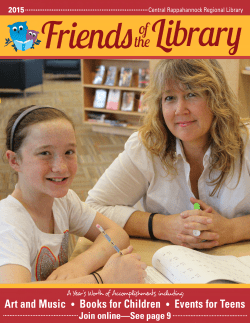 2015 annual magazine - Friends of the Central Rappahannock