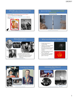 Nikita Khrushchev What was the impact of Sputnik? Astronaut Alan