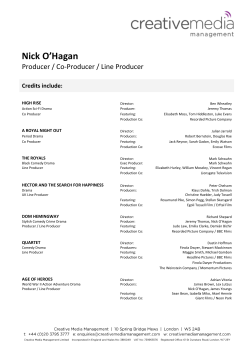 Nick O`Hagan - Creative Media Management
