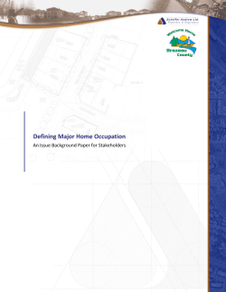 Defining Major Home Occupation