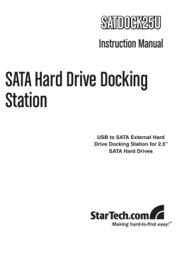 SATA Hard Drive Docking Station