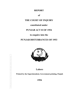 The Munir Report 1954