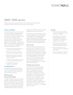 SMA 1000 series