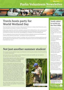 Parks Volunteers Newsletter