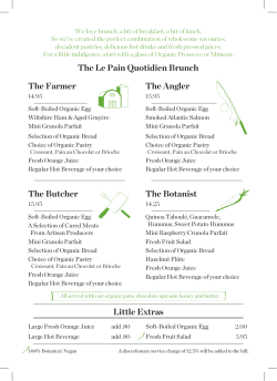 The Botanist The Farmer The Butcher The Angler