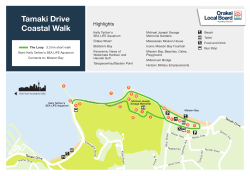 Tamaki Drive coastal walk.
