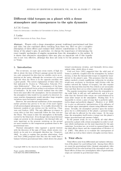 Different tidal torques on a planet with a dense atmosphere