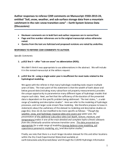 Author responses to referee C269 comments on Manuscript: ESSD