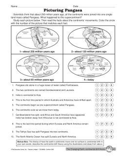Picturing Pangaea