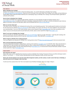 Non-Exempt Hourly Faculty and Staff Timekeeping
