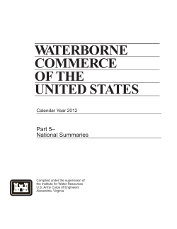 WATERBORNE COMMERCE OF THE UNITED STATES