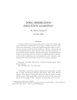does observation influence learning?