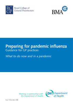Preparing for pandemic influenza