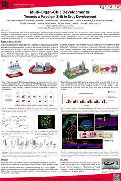 Multi-Organ-Chip Developments
