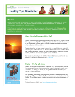 Can vitamin D prevent the flu? Smile - it`s flu jab