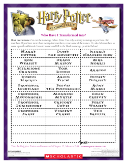 Harry Potter Dobby the house-elf Nearly Headless nick Ron