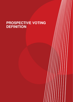 PROSPECTIVE VOTING DEFINITION