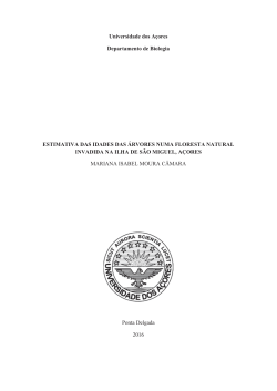 Estimativa das idades das &aacute;rvores numa floresta natural invadida na