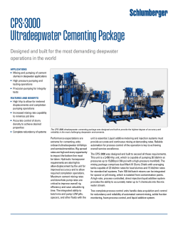 CPS-3000 Ultradeepwater Cementing Package