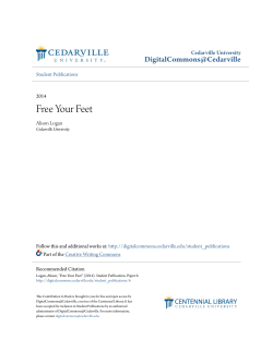 Free Your Feet - DigitalCommons@Cedarville