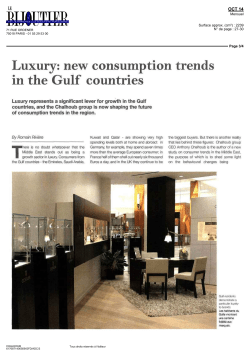 new consumption trends in the Gulf countries