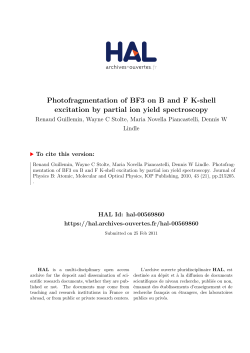Photofragmentation of BF3 on B and F K-shell excitation by