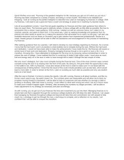 Oprah Winfrey once said, &ldquo;Running is the greatest metaphor for life