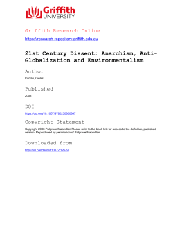21st Century Dissent: Anarchism, Anti