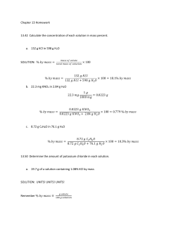 Chapter 13 Homework 13.42 Calculate the