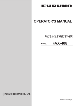 FACSIMILE RECEIVER