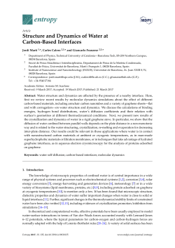 Structure and Dynamics of Water at Carbon-Based Interfaces