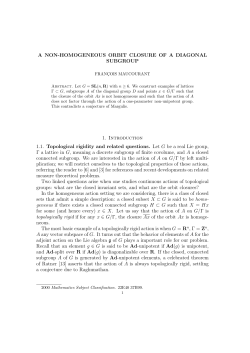A NON-HOMOGENEOUS ORBIT CLOSURE OF A DIAGONAL