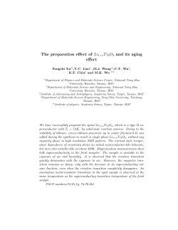 F.C. Xu,Y.C. Liao, M.J. Wang,C.T. Wu, K.F. Chiu and M.K. Wu