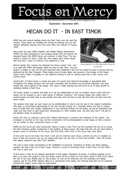 HECAN DO IT - IN EAST TIMOR