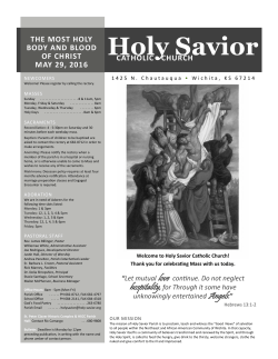 pdf - Holy Savior Catholic Church, Wichita KS
