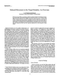 Induced Movement in the Visual Modality: An Overview