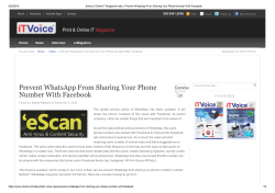 Prevent WhatsApp From Sharing Your Phone Number With Facebook